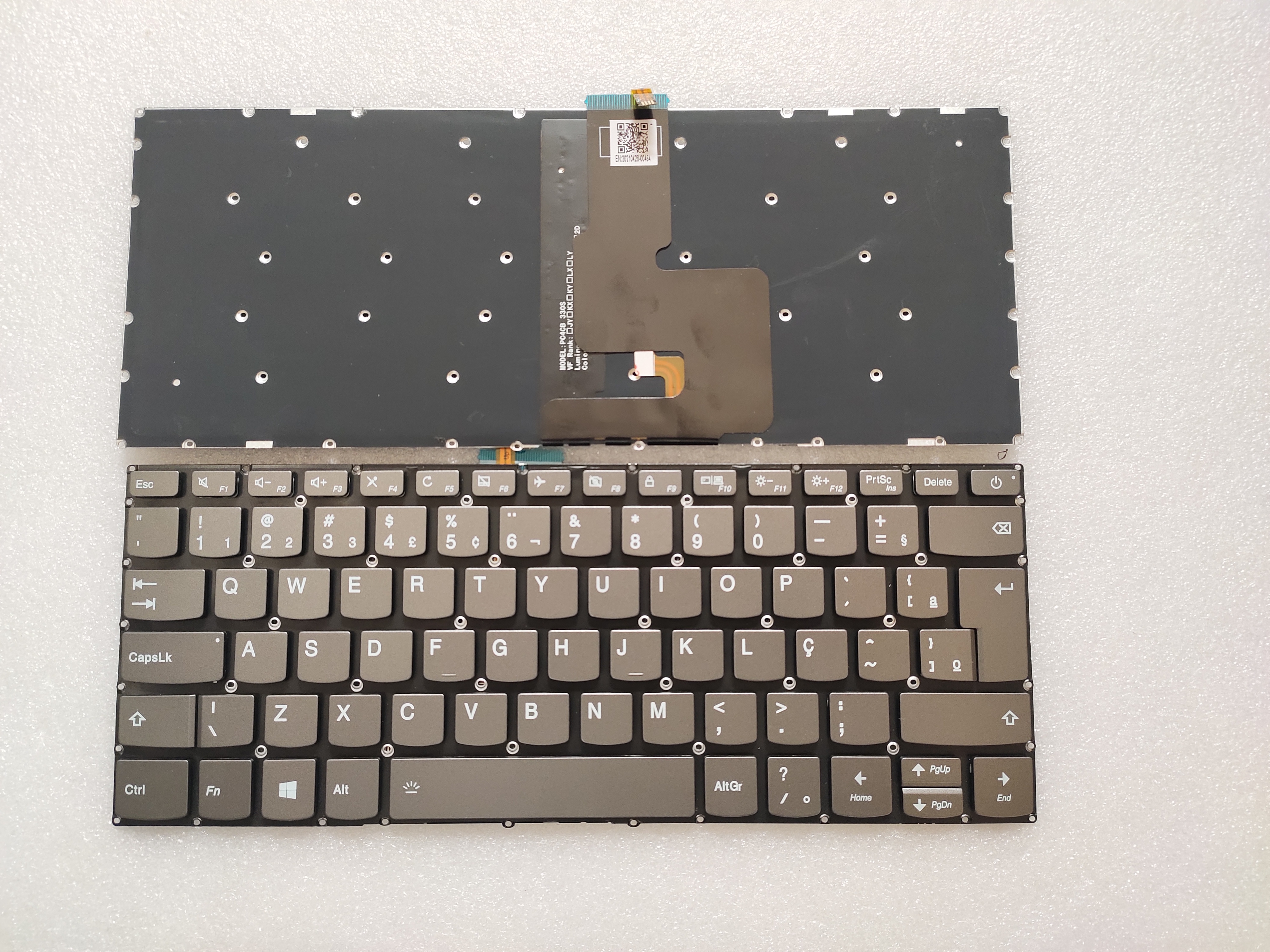 Picture of New Replacement Laptop Keyboard For LENOVO 320-14 with switch Grey Backlit (OEM) BR Layout